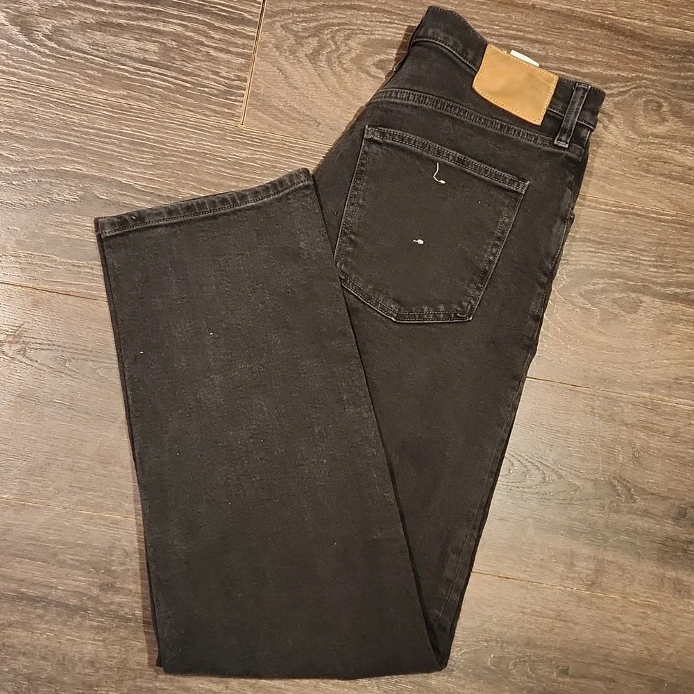 ❤️ BANANA REPUBLIC AUTHENTIC STRAIGHT LEG JEANS, BLACK, 32